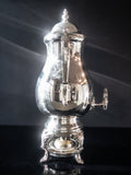 Vintage XL Silver Plate Samovar Coffee Urn With Burner 36 Cup Dispenser