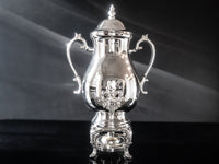 Vintage XL Silver Plate Samovar Coffee Urn With Burner 36 Cup Dispenser