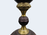 Vintage Bronze And Bronze Urn Style Mantel Decor