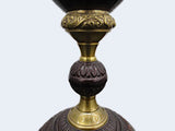 Vintage Bronze And Bronze Urn Style Mantel Decor