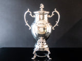Vintage Silver Plate Electric Coffee Urn Percolator Dispenser