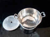 Antique Silver Plate Barrel Ice Bucket Chiller Butter Tub Poole Silver Co