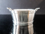 Antique Silver Plate Barrel Ice Bucket Chiller Butter Tub Poole Silver Co