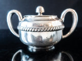 Silver Soldered US Navy Sugar Bowl Fouled Anchor Wardroom Officer's Mess USN R Wallace