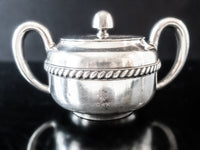 Silver Soldered US Navy Sugar Bowl Fouled Anchor Wardroom Officer's Mess USN R Wallace