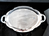 Large Silver Plate Serving Tray Oval Reed And Barton Regent 1820 Serving Trays