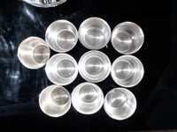 Vintage Silver Plate Punch Bowl Set With 10 Cups And Ladle