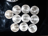 Vintage Silver Plate Punch Bowl Set With 10 Cups And Ladle