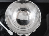 Vintage Silver Plate Punch Bowl Set With 10 Cups And Ladle