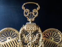 Vintage Brass Fireplace Screen Fireplace Fan Art Nouveau Peacock Victorian