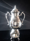 Vintage XL Silver Plate Samovar Coffee Urn With Burner 36 Cup Dispenser
