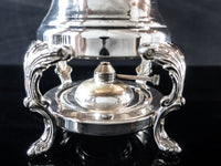 Vintage XL Silver Plate Samovar Coffee Urn With Burner 36 Cup Dispenser