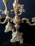 Vintage Pair Tall Brass Candelabra Candle Holders Candle Holders