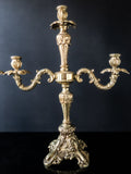 Vintage Pair Tall Brass Candelabra Candle Holders Candle Holders