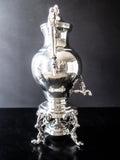 Vintage Silver Plate Coffee Urn With Creamer And Sugar Birmingham Silver Co