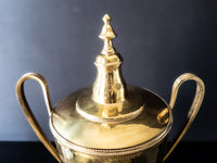XL Vintage Brass Trophy Style Urn Loving Cup