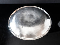 Vintage XL Round Silver Plate Serving Tray 18" Sheridan Serving Trays