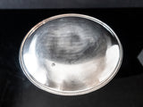 Vintage XL Round Silver Plate Serving Tray 18" Sheridan Serving Trays