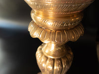 Vintage Brass Standing Champagne Bucket Ice Bucket Stand Urn Hollywood Regency