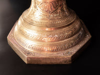 Vintage Brass Standing Champagne Bucket Ice Bucket Stand Urn Hollywood Regency