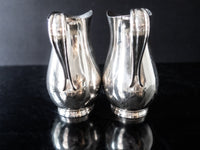 Pair USN Silver Soldered US Navy Pitchers WWII Reed and Barton