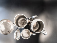 Hotel Silver Soldered Pitcher And Teapots Set Of 3 Marriott Marquis Tea and Coffee Sets