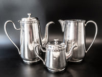 Hotel Silver Soldered Pitcher And Teapots Set Of 3 Marriott Marquis Tea and Coffee Sets