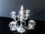 Victorian Candelabra Silver Plate 5 Light Candle Holder Derby Silverplate Co