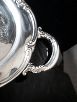 Large Silver Plate Serving Tray Oval Reed And Barton Regent 1820 Serving Trays