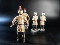 Vintage Set Blackamoor Sculpture Statues Bookends Basket Statues