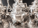 Vintage Silverplate Tea Set Coffee Service 6 Pc Heritage Rogers Bros Tea Sets