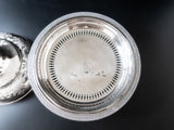 Antique Silverplate Covered Butter Dome Figural Goat Cheese Dome Butter Dishes