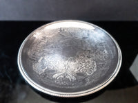 Vintage XL Round Silver Plate Serving Tray 18" Sheridan Serving Trays
