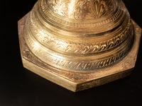 Vintage Brass Standing Champagne Bucket Ice Bucket Stand Urn Hollywood Regency