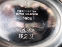 Pair USN Silver Soldered US Navy Pitchers WWII Reed and Barton
