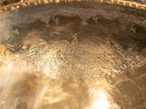 Vintage Huge Brass Tray Xl Oval Tray 40" X 28" Serving Tray Table Top
