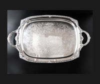 Vintage Silverplate Serving Tray Heritage Rogers Bros 9490 Serving Trays