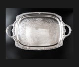 Vintage Silverplate Serving Tray Heritage Rogers Bros 9490 Serving Trays