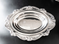 Vintage Silverplate Meat Tray And Veg Bowls Chantilly By Gorham Set Of 3 Serving Platters