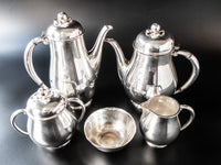 Vintage Silverplate Tea Set Coffee Service Apple By Wilcox IS