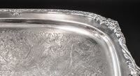 Vintage Silverplate XL Serving Tray Heritage Rogers Bros 9493 Decorative Trays