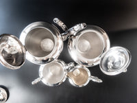 Vintage Silverplate Tea Set Coffee Service By Wallace V9655 Coffee & Tea Sets