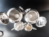 Vintage Silverplate Tea Set Coffee Service By Wallace V9655 Coffee & Tea Sets
