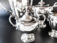 Vintage Silverplate Tea Set Coffee Service By Wallace V9655 Coffee & Tea Sets