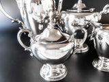 Vintage Silverplate Tea Set Coffee Service By Wallace V9655 Coffee & Tea Sets