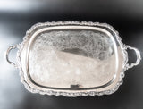 Vintage Silverplate Serving Tray Countess By Webster Wilcox Trays