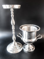 Vintage Silverplate Champagne Ice Bucket Stand Chiller Ice Buckets