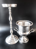 Vintage Silverplate Champagne Ice Bucket Stand Chiller Ice Buckets