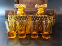 Vintage Tantalus Stacked Books Hidden Bar Decanter Set Cocktail & Barware Tool Sets