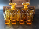 Vintage Tantalus Stacked Books Hidden Bar Decanter Set Cocktail & Barware Tool Sets
